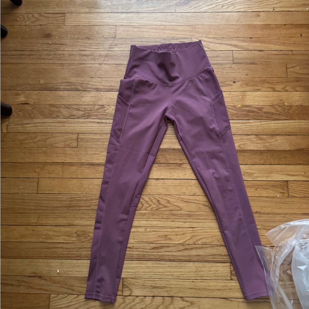 High-Waisted Purple Leggings